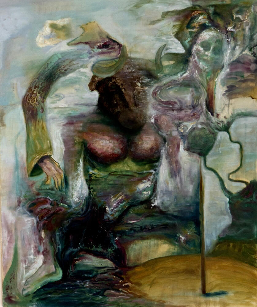 Minotaur Dream; Oil on Canvas; 100 x 120 cm; $750