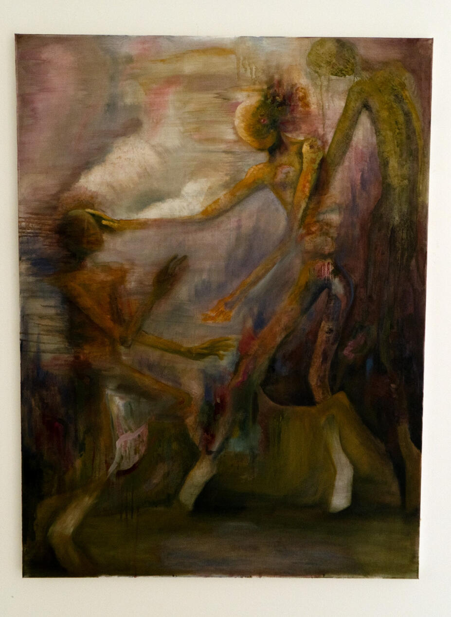 'Between Selves'; Oil on canvas; 90 x 120 cm; $700